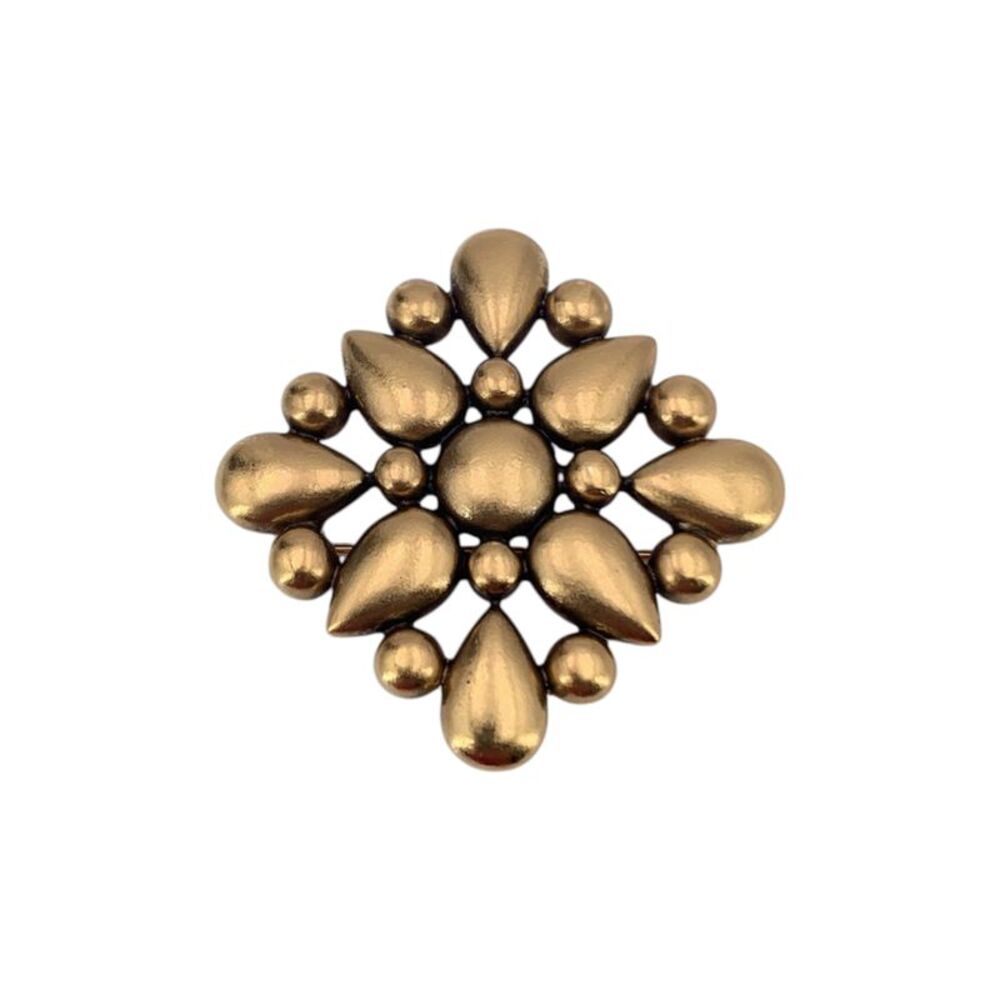 Yves Saint Laurent Vintage Metal Brooch Teardrop